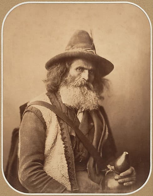 [An Italian Street Musician], by Gustave Le Gray