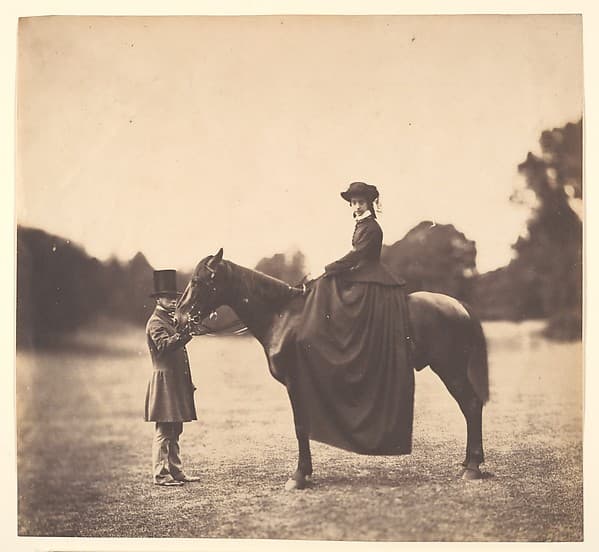 [Lady on Horseback], by Roger Fenton