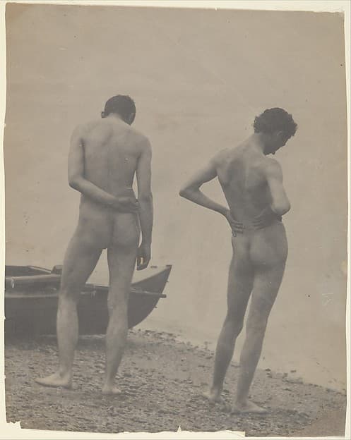 [Thomas Eakins and John Laurie Wallace on a Beach], by Thomas Eakins