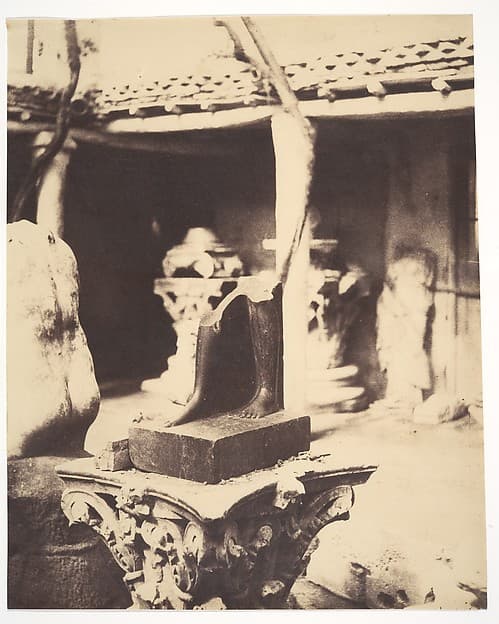 [Fragment of an Egyptian Statue in the Museum at Cherchell, Algeria], by John Beasley Greene