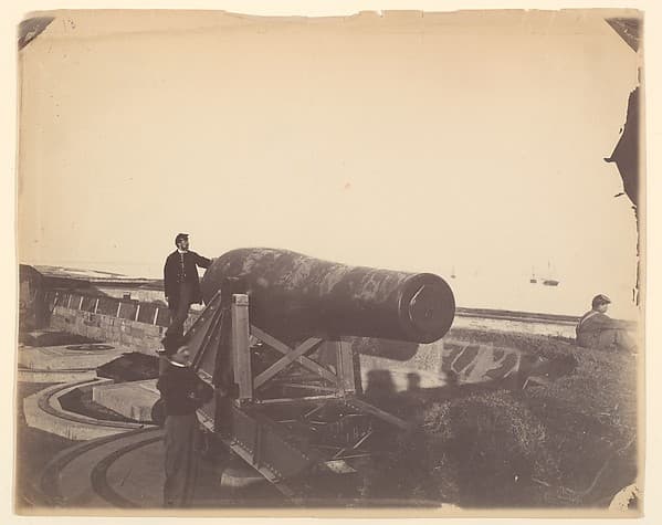 Cannon, Fortress Monroe, by Alexander Gardner