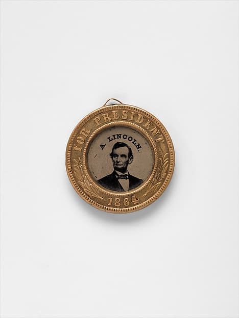 [Presidential Campaign Medal with Portraits of Abraham Lincoln and Andrew Johnson], by Unknown