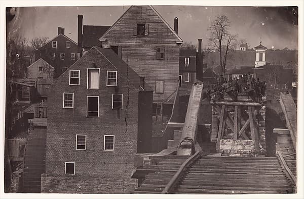 End of the Bridge after Burnside's Attack, Fredericksburg, Virginia, by Andrew Joseph Russell