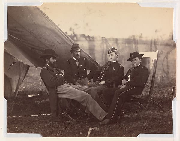 [Four Officers], by Alexander Gardner