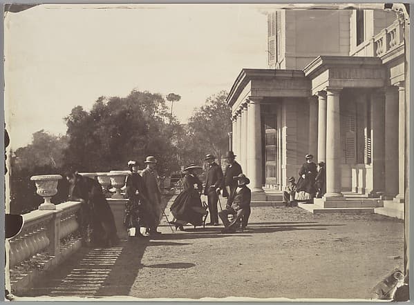 [Lord Brougham and his Family, Cannes], by Charles Nègre