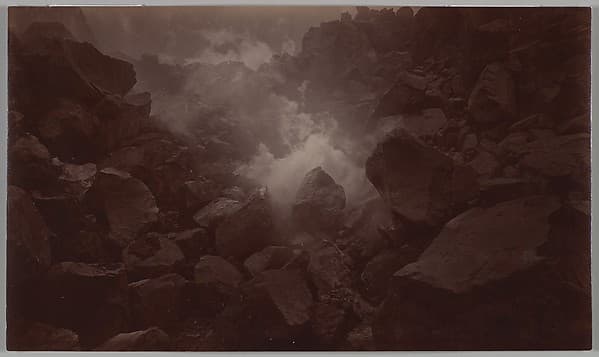 Crater of Volcano, Quetzaltenango-Guatemala, by Eadweard Muybridge