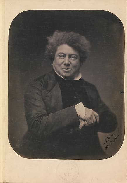 [Album Containing Photographs, Engravings, Drawings, and Publications Pertaining to Alexandre Dumas], by Nadar