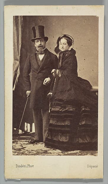 [Napoleon III and Empress Eugenie], by André-Adolphe-Eugène Disdéri