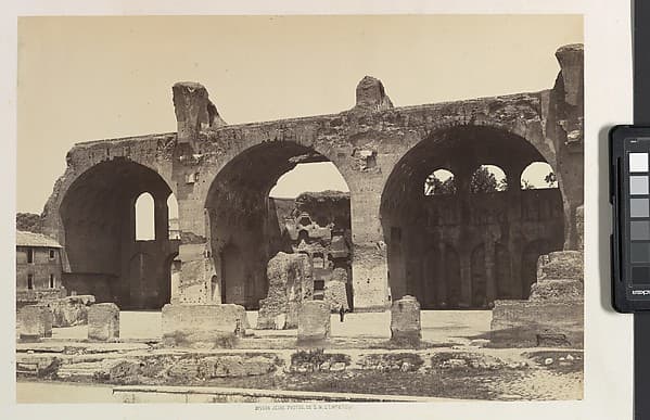 [Basilica of Maxentius and Constantine, Rome], by Auguste-Rosalie Bisson