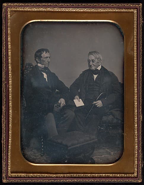 [Two Elderly Men Conversing], by John Adams Whipple