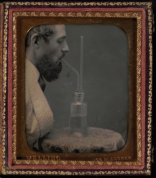 James Hyatt Inhaling Chlorine Gas, by Peter Welling