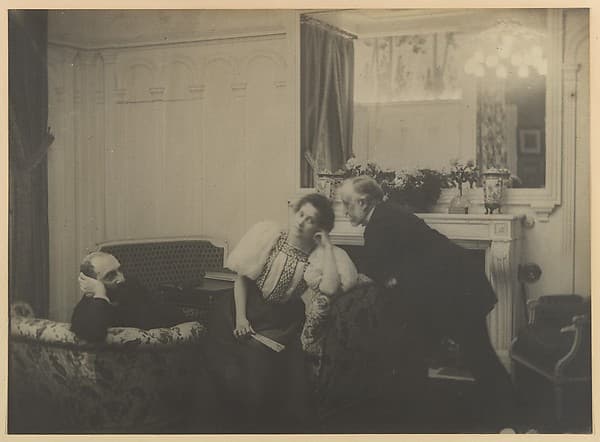Paul Poujaud, Mme. Arthur Fontaine, and Degas, by Edgar Degas