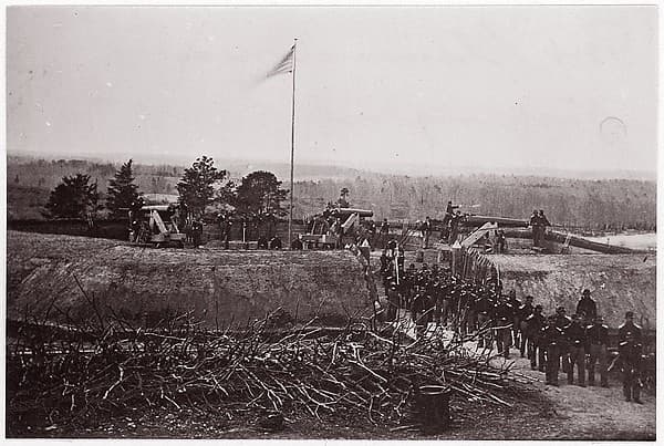 [Fort Slemmer Company and 2nd Pennsylvania Artillery, Fort Slemmer, Washington, D.C.], by Unknown