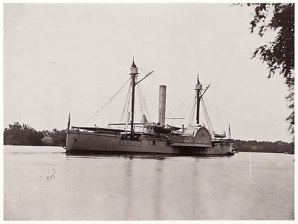 U.S. Ship "Mendota", James River, by Unknown