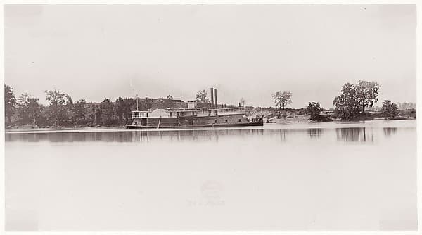 U.S. Gunboat at Kingston Gap, by Unknown