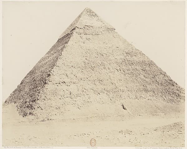 Djîzeh (Nécropole de Memphis), Pyramide de Chéphren, by Félix Teynard