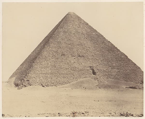 Djîzeh (Nécropole de Memphis), Pyramide de Chéops (Grande Pyramide), by Félix Teynard