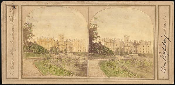 [Group of 5 Early Stereograph Views of British Hotels and Inns], by Unknown