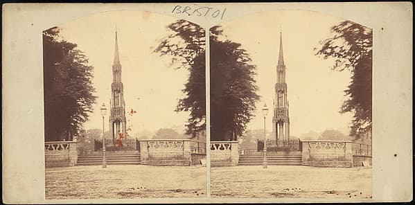 [Group of 8 Early Stereograph Views of British Monuments, Memorials, and Tombs], by Lennie