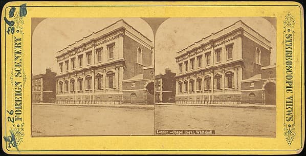 [Pair of Stereograph Views of Chapel Royal, London], by Stereoscopic Views