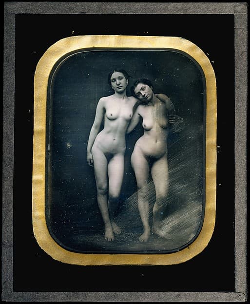[Two Standing Female Nudes], by Félix-Jacques-Antoine Moulin