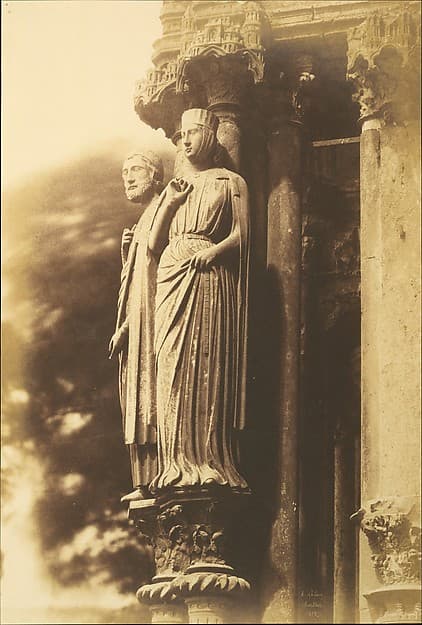 [Large Figures on the North Porch, Chartres Cathedral], by Henri-Jean-Louis Le Secq