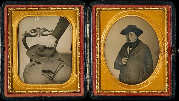 [Cornelius Conway Felton with His Hat and Coat], by John Adams Whipple