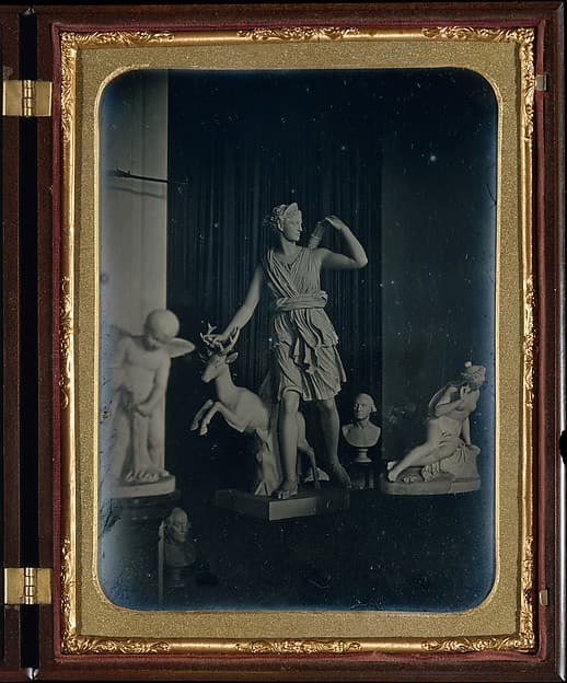 Sculpture Gallery, Boston Athenaeum, by Southworth and Hawes