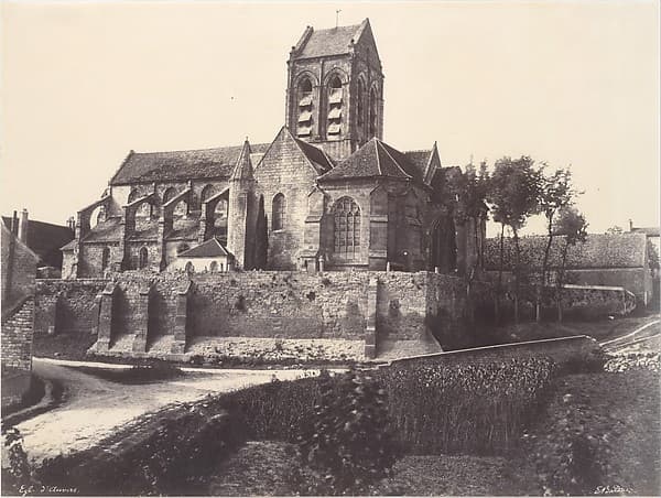 Eglise d'Auvers, by Edouard Baldus