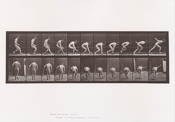 Animal Locomotion. An Electro-Photographic Investigation of Consecutive Phases of Animal Movements. Commenced 1872 - Completed 1885. Volume I, Men (Nude), by Eadweard Muybridge