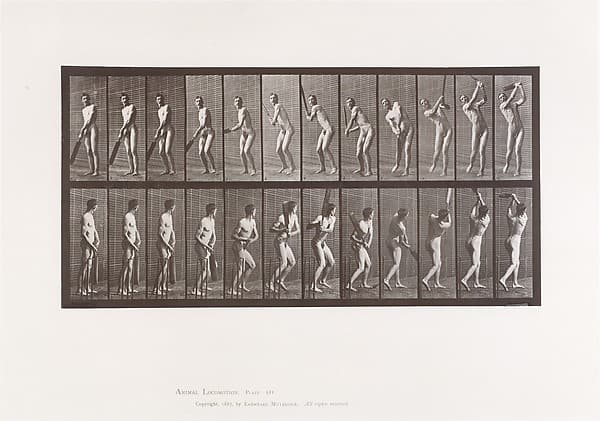 Animal Locomotion. An Electro-Photographic Investigation of Consecutive Phases of Animal Movements. Commenced 1872 - Completed 1885. Volume II, Men (Nude), by Eadweard Muybridge