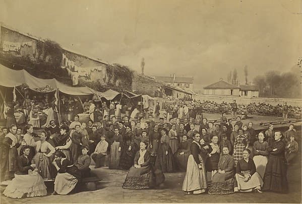 Prison des Chantiers, le 15 août 1871, Versailles, by Ernest Eugène Appert