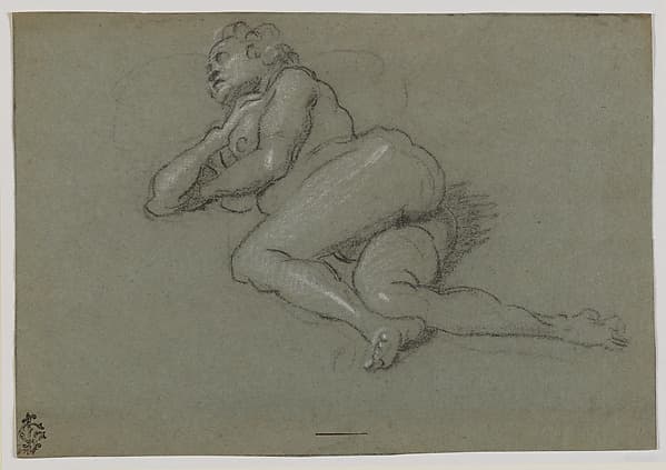 Reclining Female Nude, by Domenico Tintoretto