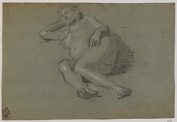 Reclining Female Nude, by Domenico Tintoretto