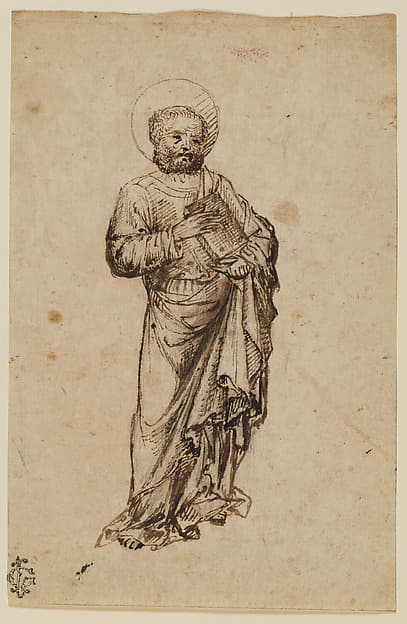 Standing Apostle or Saint, by Michele Giambono (Michele Giovanni Bono)