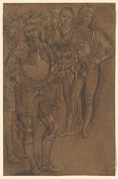 Group of Warriors Standing, by Perugino (Pietro di Cristoforo Vannucci)