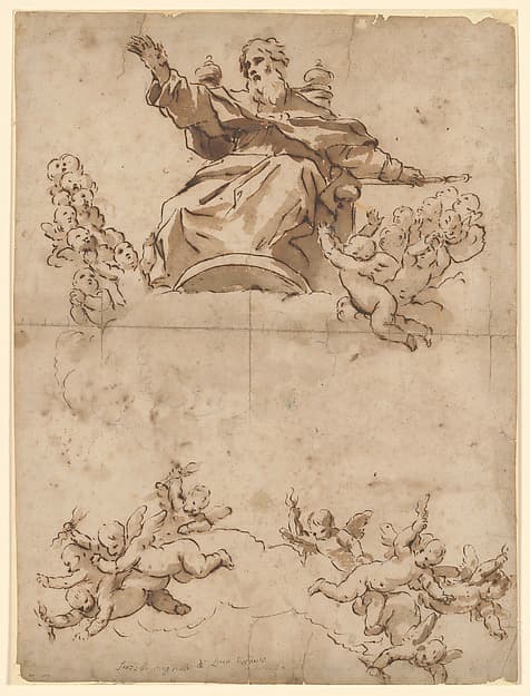 The Almighty with Angels, by Luca Giordano