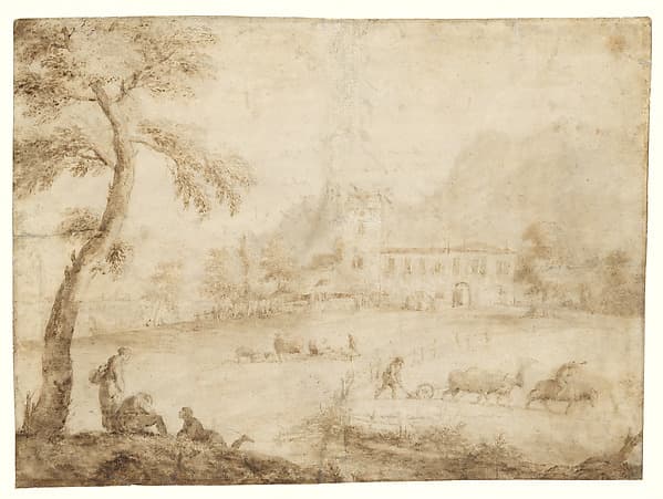 The House of Marco Ricci in the Bellunese, by Marco Ricci