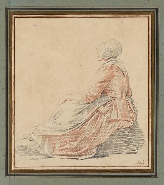 Seated Woman in Profile, by Nicolas Bernard Lépicié