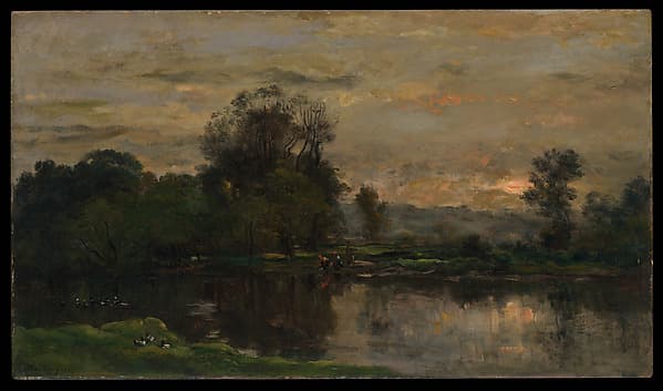 Landscape with Ducks, by Charles-François Daubigny