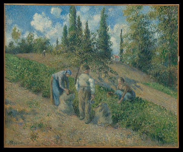 The Harvest, Pontoise (La Récolte, Pontoise), by Camille Pissarro