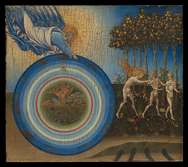 The Creation of the World and the Expulsion from Paradise, by Giovanni di Paolo (Giovanni di Paolo di Grazia)