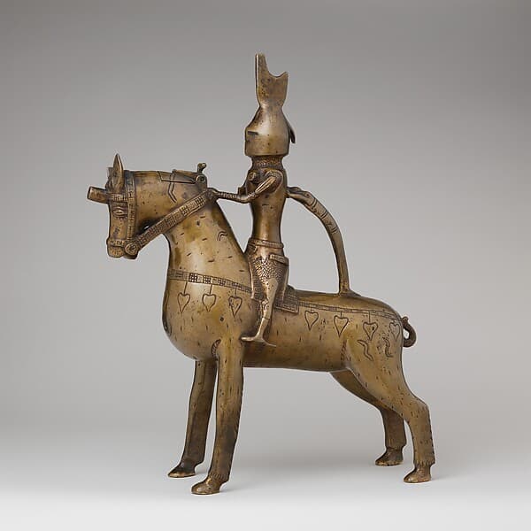 Aquamanile in the Form of a Knight on Horseback
