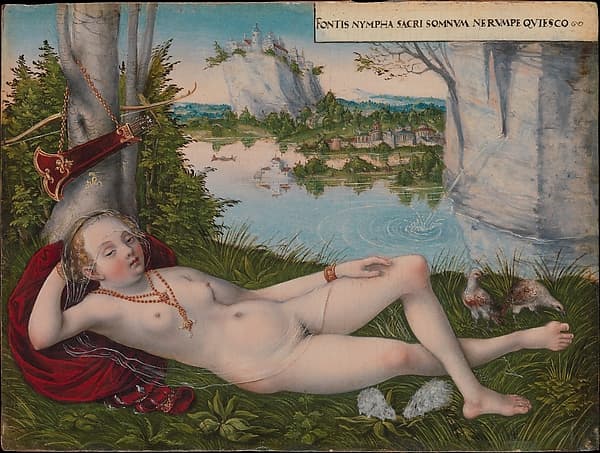 Nymph of the Spring, by Lucas Cranach the Younger