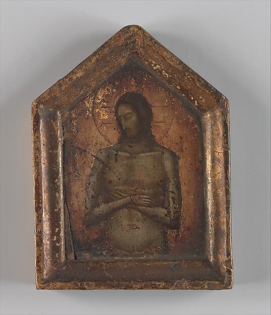Man of Sorrows, by Italian (Tuscan) Painter, first quarter of the 14th century