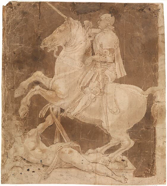 Study for the Equestrian Monument to Francesco Sforza, by Antonio Pollaiuolo