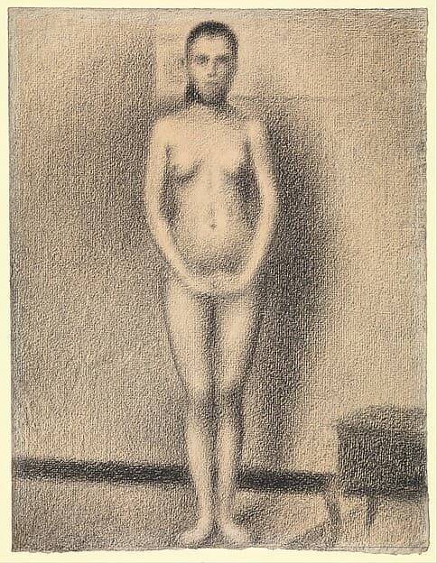 Study for "Poseuses", by Georges Seurat