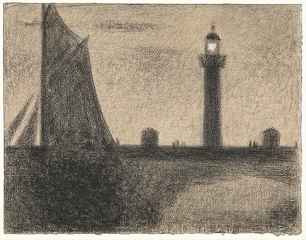 The Lighthouse at Honfleur, by Georges Seurat