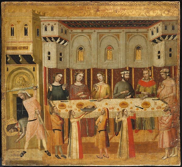 The Feast of Herod and the Beheading of the Baptist, by Giovanni Baronzio