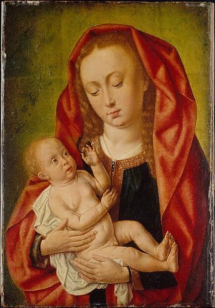 Virgin and Child with a Dragonfly, by Master of Saint Giles